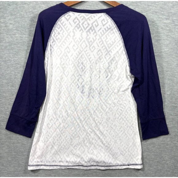 Ariat Womens XL Long Sleeve Raglan Tee Boho Feather & Arrow Graphic - Picture 5 of 5